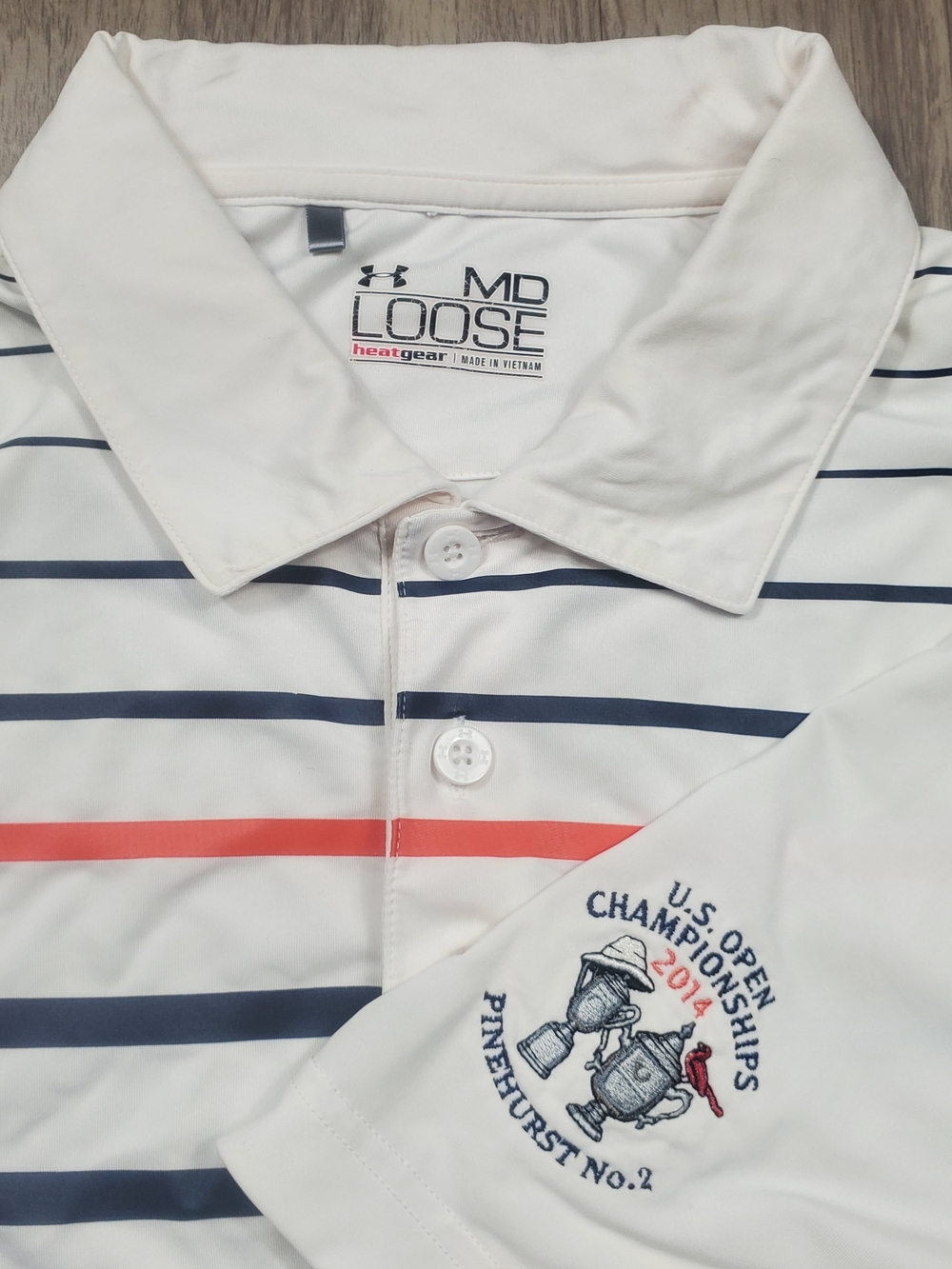 Under Armour HeatGear U.S. Open 2014 Pinehurst Golf Polo Men's M
